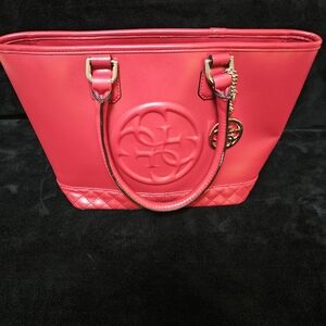 Stylish Red GuessTote Bag